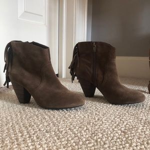 Jessica Simpson Brown Suede Booties - SZ 7